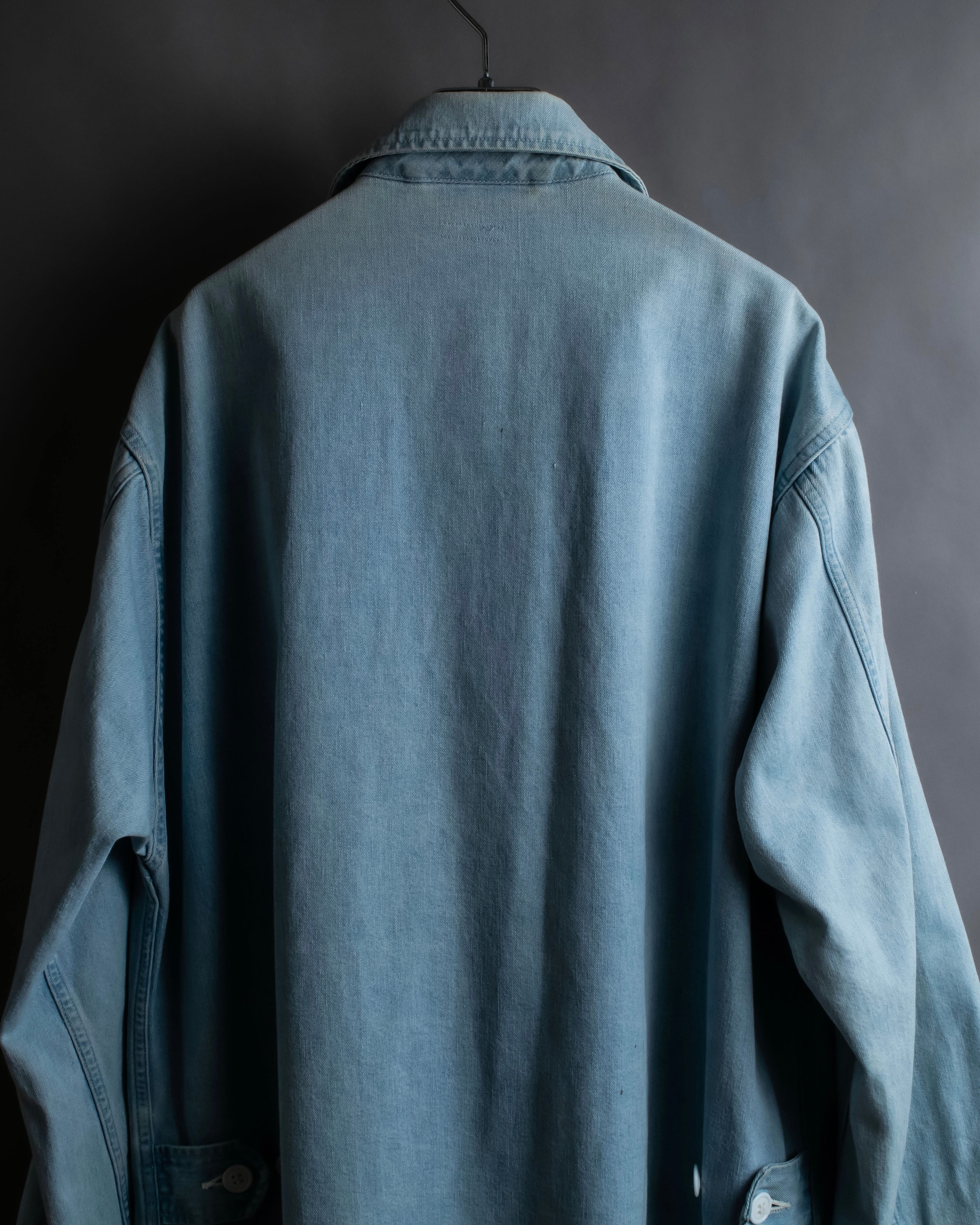 "COMOLI" Flap pocket design oversized denim jacket