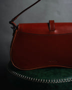 –SPECIAL– "PRADA" 90’s-00’s Minimal strap flap shoulder bag