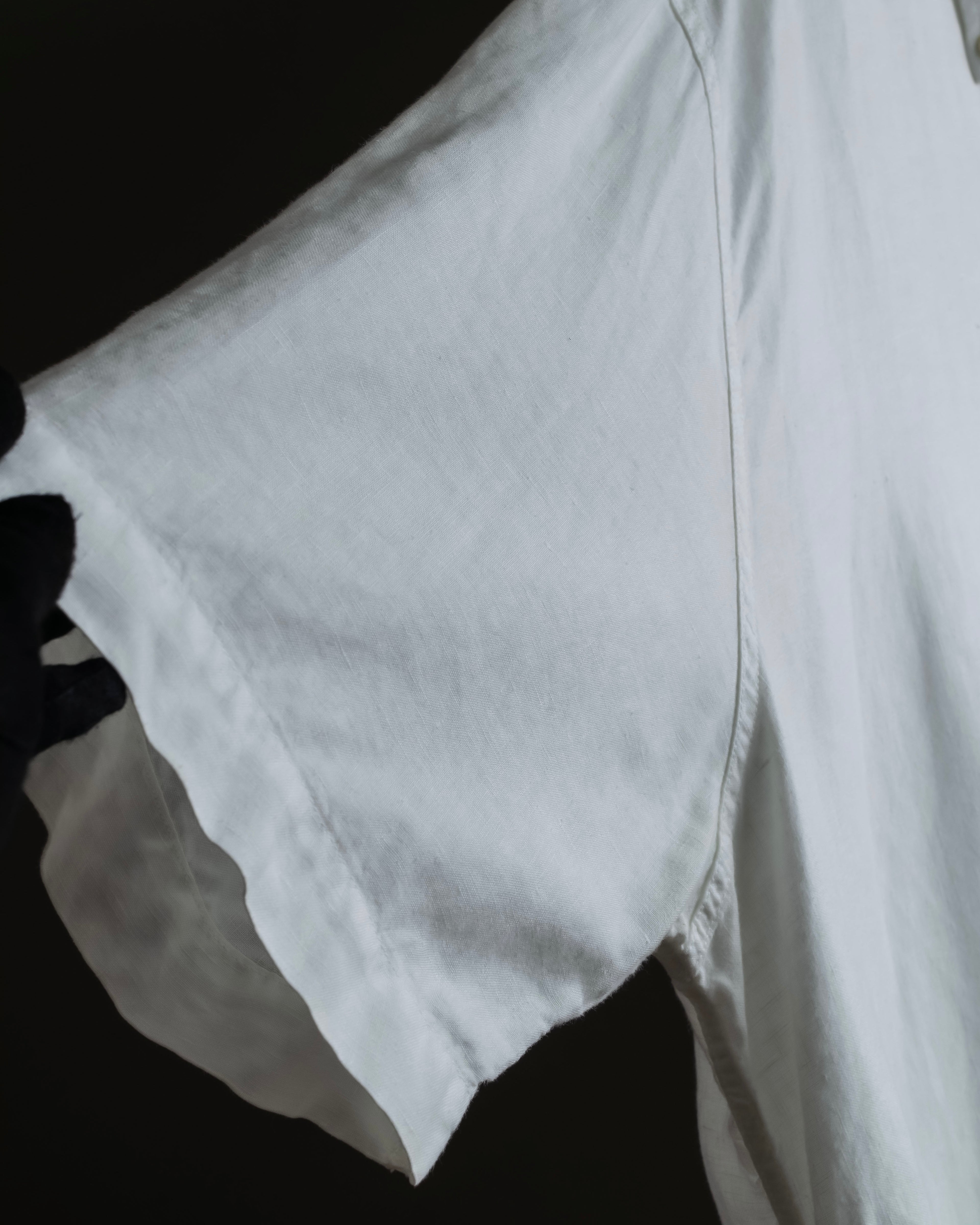 "HUGO BOSS" Linen oversized half sleeve button down shirt