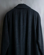 "BURBERRYS" Vintage stand collar concealed long coat