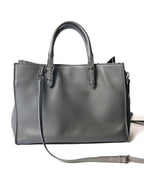 BALENCIAGA/ “Papier A6 ” Zip Around 2 Way Handbag Gray
