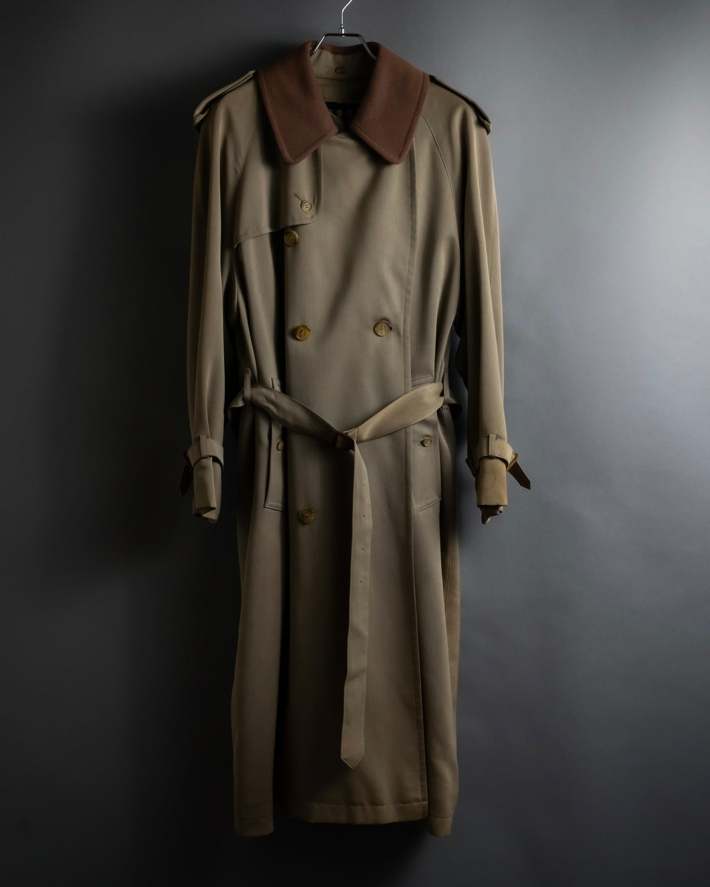 -SPECIAL- "Burberrys" 90's Collar switching two-tone trench coat