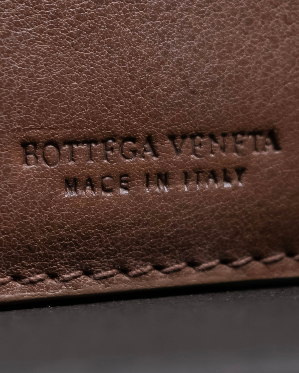 "BOTTEGA VENETA" Braided design leather bifold wallet