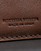 "BOTTEGA VENETA" Braided design leather bifold wallet