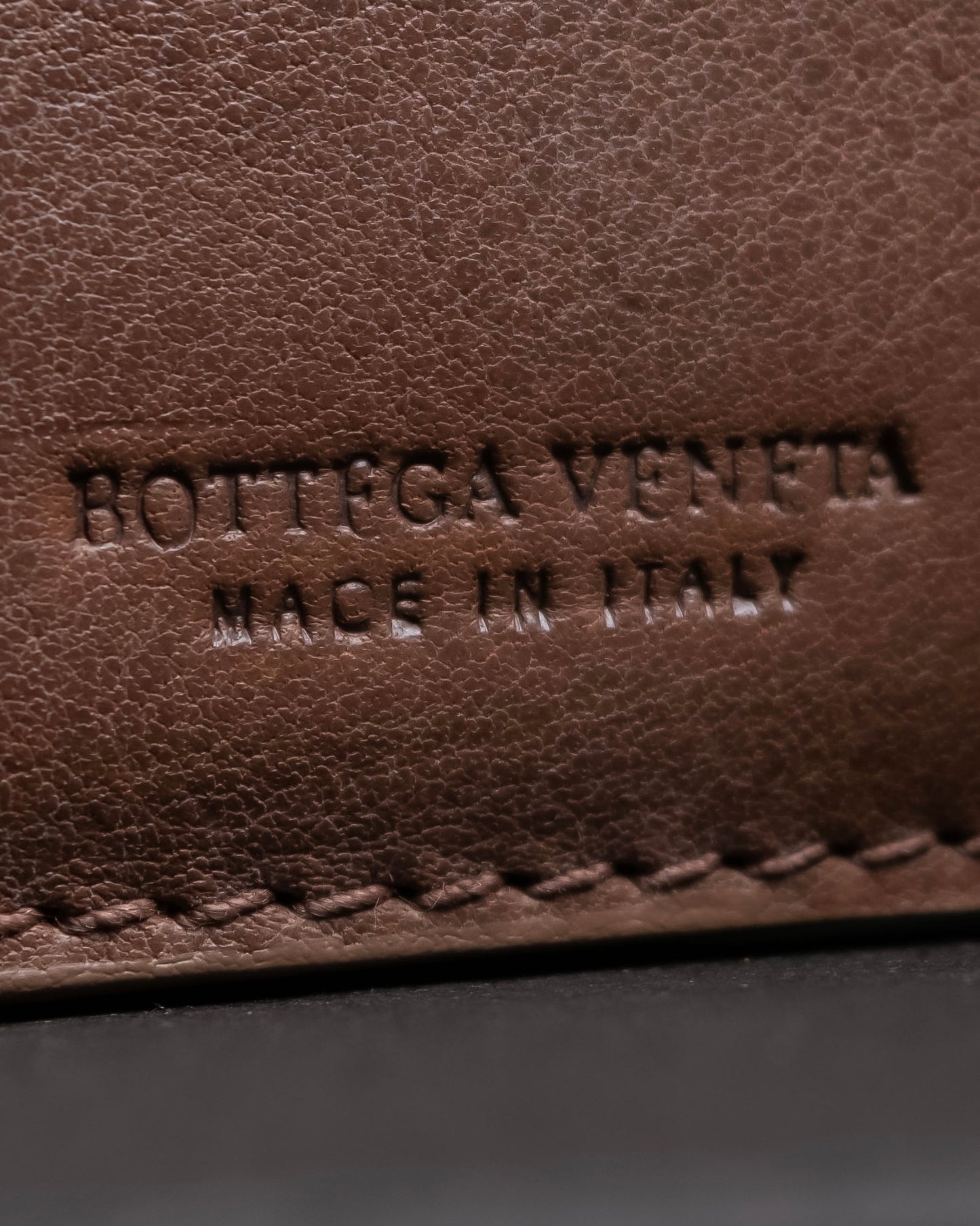 "BOTTEGA VENETA" Braided design leather bifold wallet