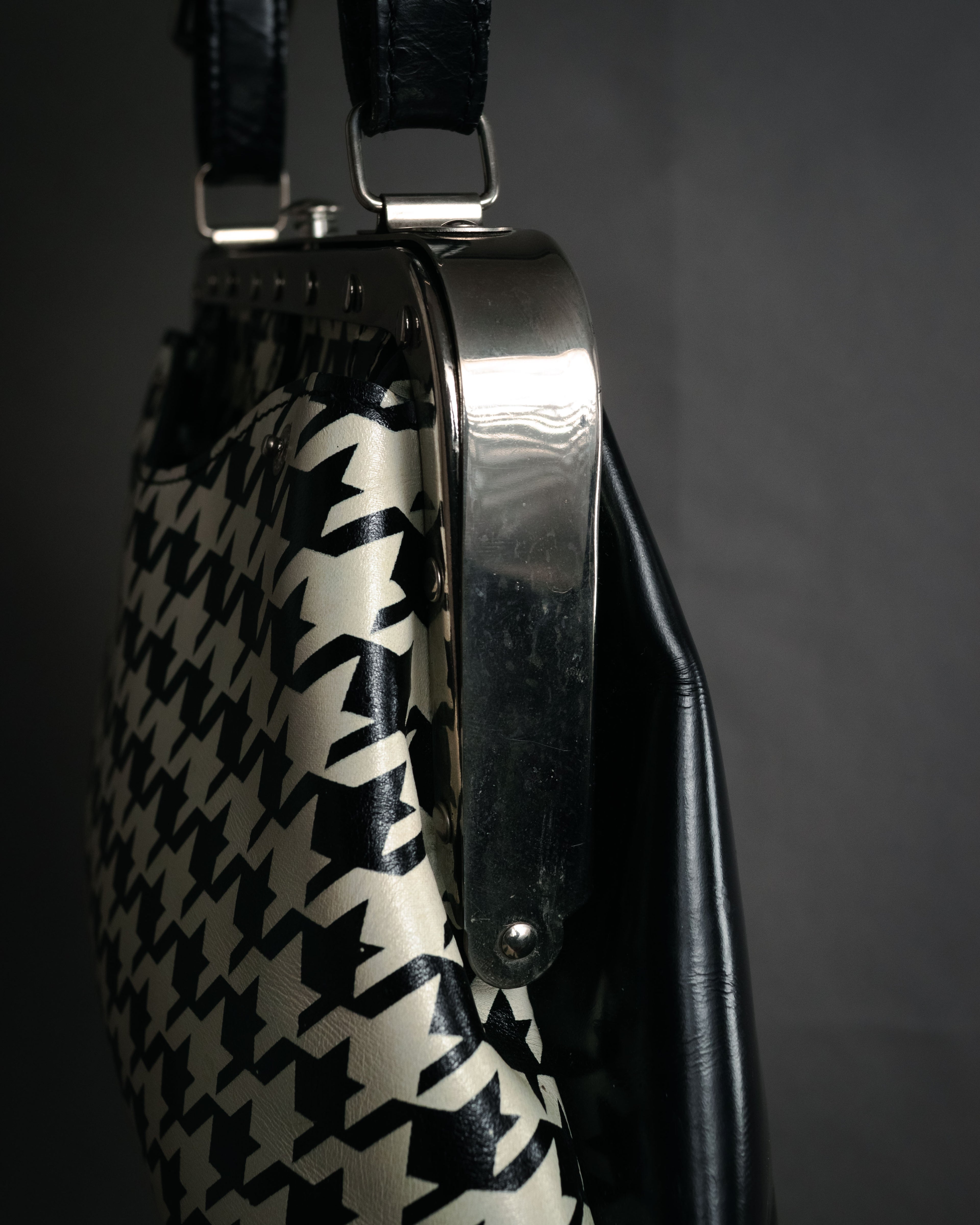 “JUNYA WATANABE COMME des GARÇONS” 2010’s Houndstooth embossed leather doctor bag
