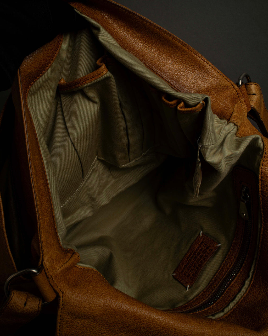 "MAISON MARGIELA" 12SS over flap design leather shoulder bag
