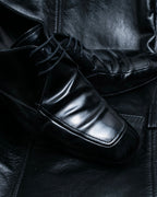 "PRADA" glossy leather formal shoes