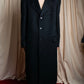 "GIANNI VALENTINO" 100% cashmere oversized chesterfield coat