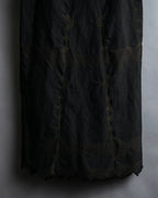 "A-POC" Wrap design high slit skirt