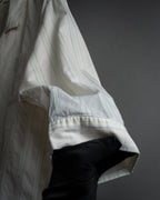 "CELINE" 80’s-90’s Pastel dobby striped pajama shirt