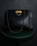 "Salvatore Ferragamo" 90’s Iconic gancini chain shoulder bag