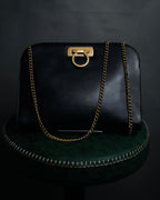 "Salvatore Ferragamo" 90’s Iconic gancini chain shoulder bag