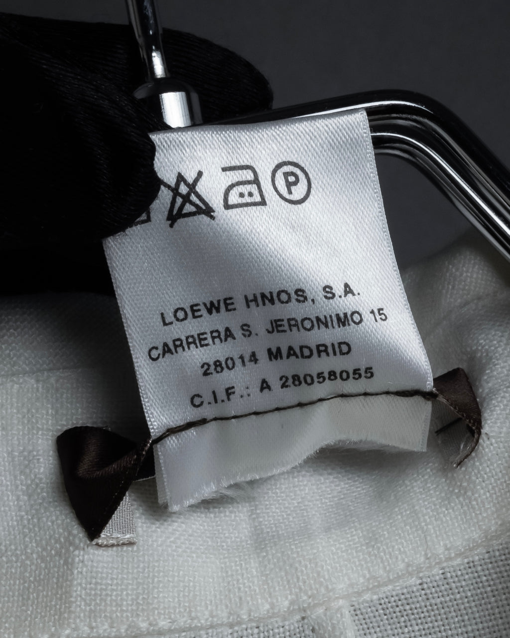 "LOEWE" 00's Fly front linen shirt