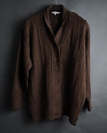“Christian Dior SPORTS” 90’s Shawl collar cable knit cardigan