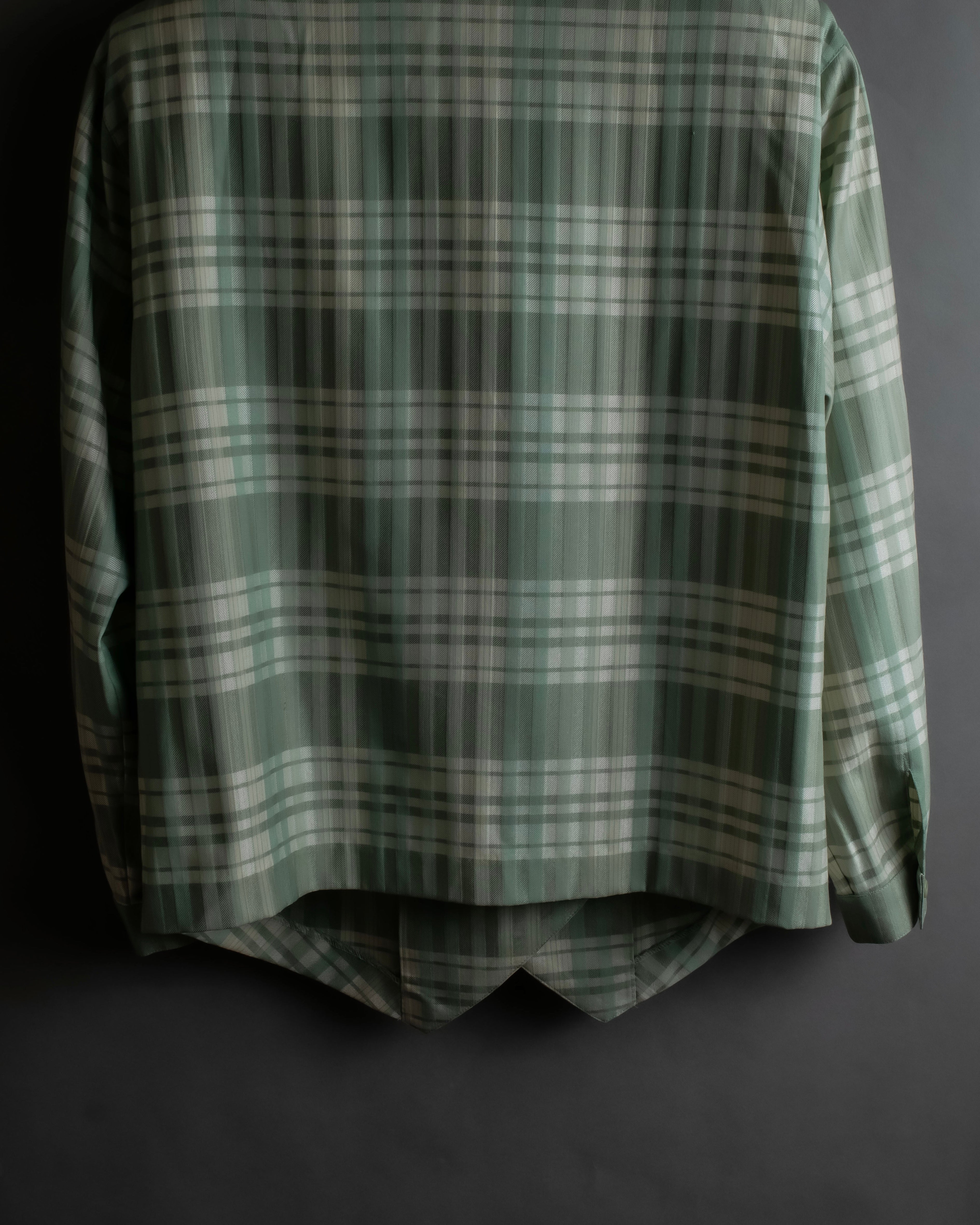 "BURBERRYS" Mint green check pattern skirt type set up