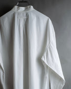 "JEAN PAUL GAULTIER" Cotton poplin stand-collar white shirt