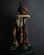 "Vivienne Westwood" Orb & argyle pattern long muffler