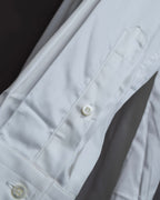 "GUCCI" Minimal collar detail white cotton shirt