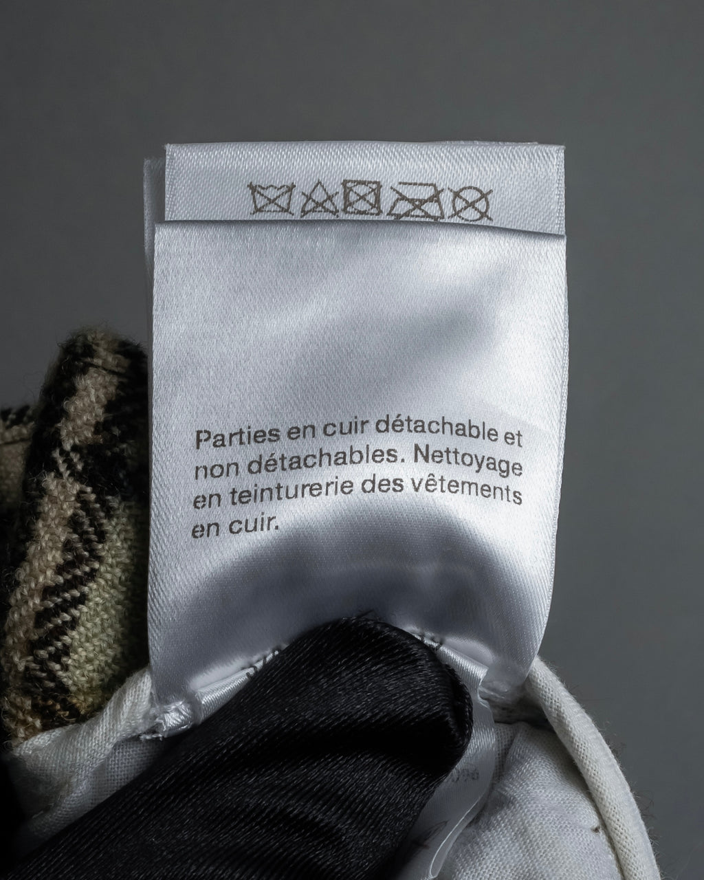 "GUCCI" Brushed check pattern tapered pants