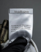 "GUCCI" Brushed check pattern tapered pants