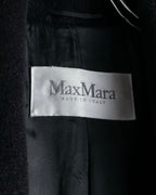 "Max Mara" 90''s-00's Actress collar design long coat