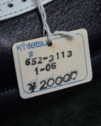 "BALENCIAGA" Two-tone fringe design leather golf shoes