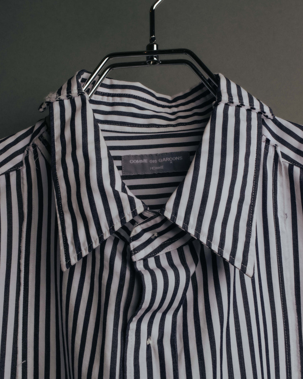 "COMME des GARCONS HOMME" 00's Graphic striped long sleeve shirt