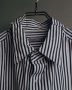 "COMME des GARCONS HOMME" 00's Graphic striped long sleeve shirt