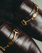 “Christian Dior” 80’s-90’s Leather bit mule slippers