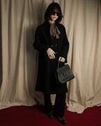 "Valentino Garavani"Shawl collar A-line silhouette long coat