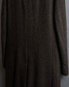 "Dolce &amp; Gabbana" Herringbone pattern slim shape chester coat