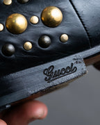 "GUCCI" Stud design vibram sole long boots
