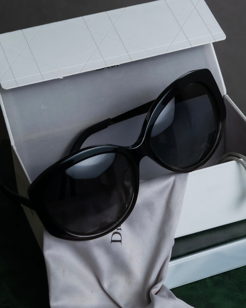 "Christian Dior" Cat eye frame black acetate sunglasses