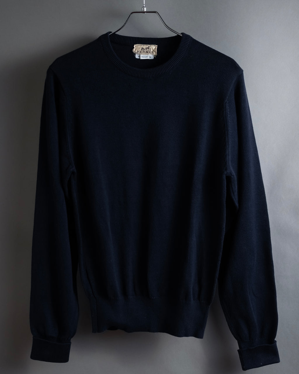 "HERMES" 80's-90's Minimalist design cotton knit