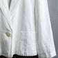 "Christian Dior" 1 button pure white short length tailored jacket