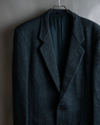 "COMME des GARCONS HOMME DEUX" Box silhouette heather grey tailored jacket