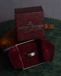 "GEORG JENSEN" Hammered silver signature ring
