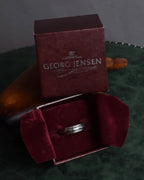 "GEORG JENSEN" Hammered silver signature ring