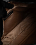 "Mila Schön" Horizontal minimalist metal fittings leather one-handle bag