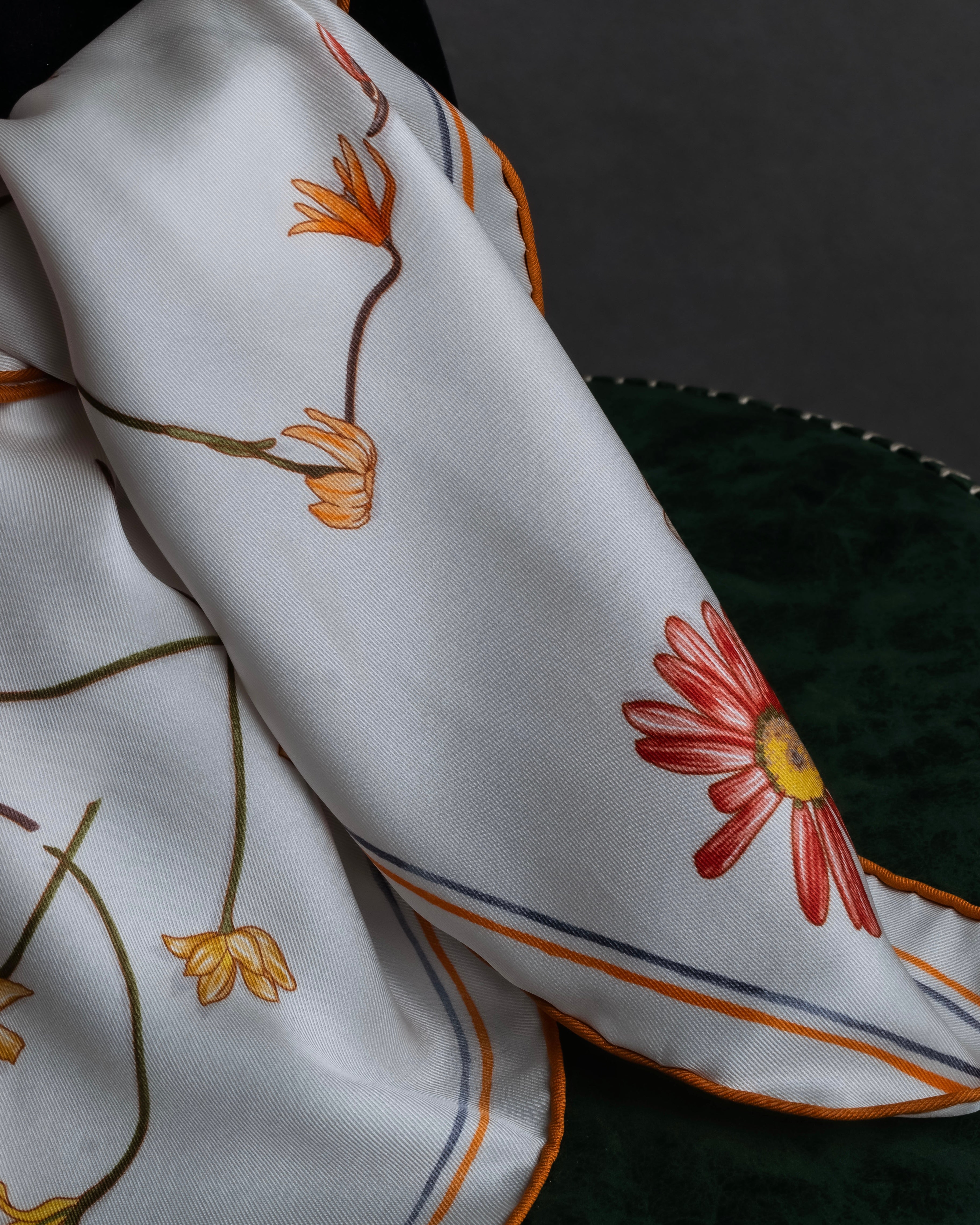 "HERMES" Carré 70 I Like Flowers silk scarf