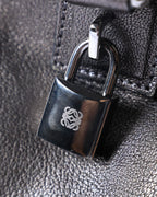 LOEWE/ Anagram 2 Way Mini Boston Hand Bag Metallic Black