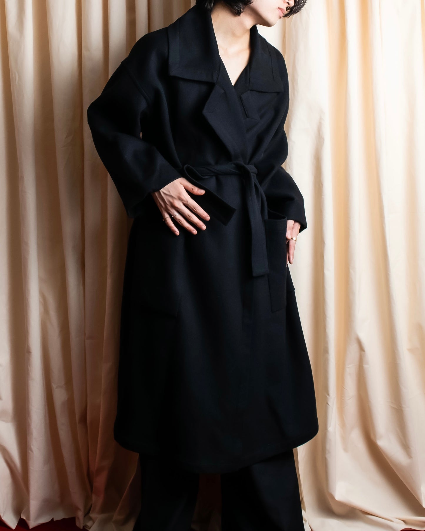 "Salvatore Ferragamo" Maxi length oversized gown coat