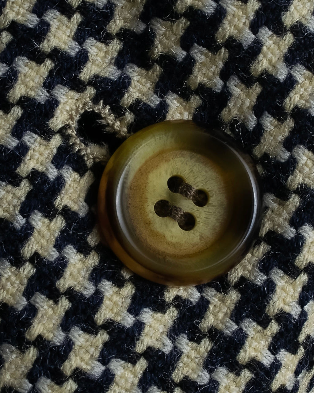 "HUGO BOSS" Houndstooth structured shoulder line tailored jacket