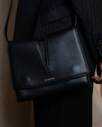 "JIL SANDER" Minimalist design leather shoulder bag