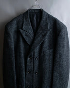 "COMME des GARCONS HOMME PLUS" Structured cut double-breasted tailored jacket