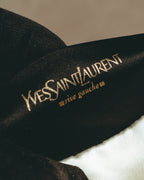 -SPECIAL- “Yves Saint Laurent rive gauche” 00’s Satin double horn shoulder bag