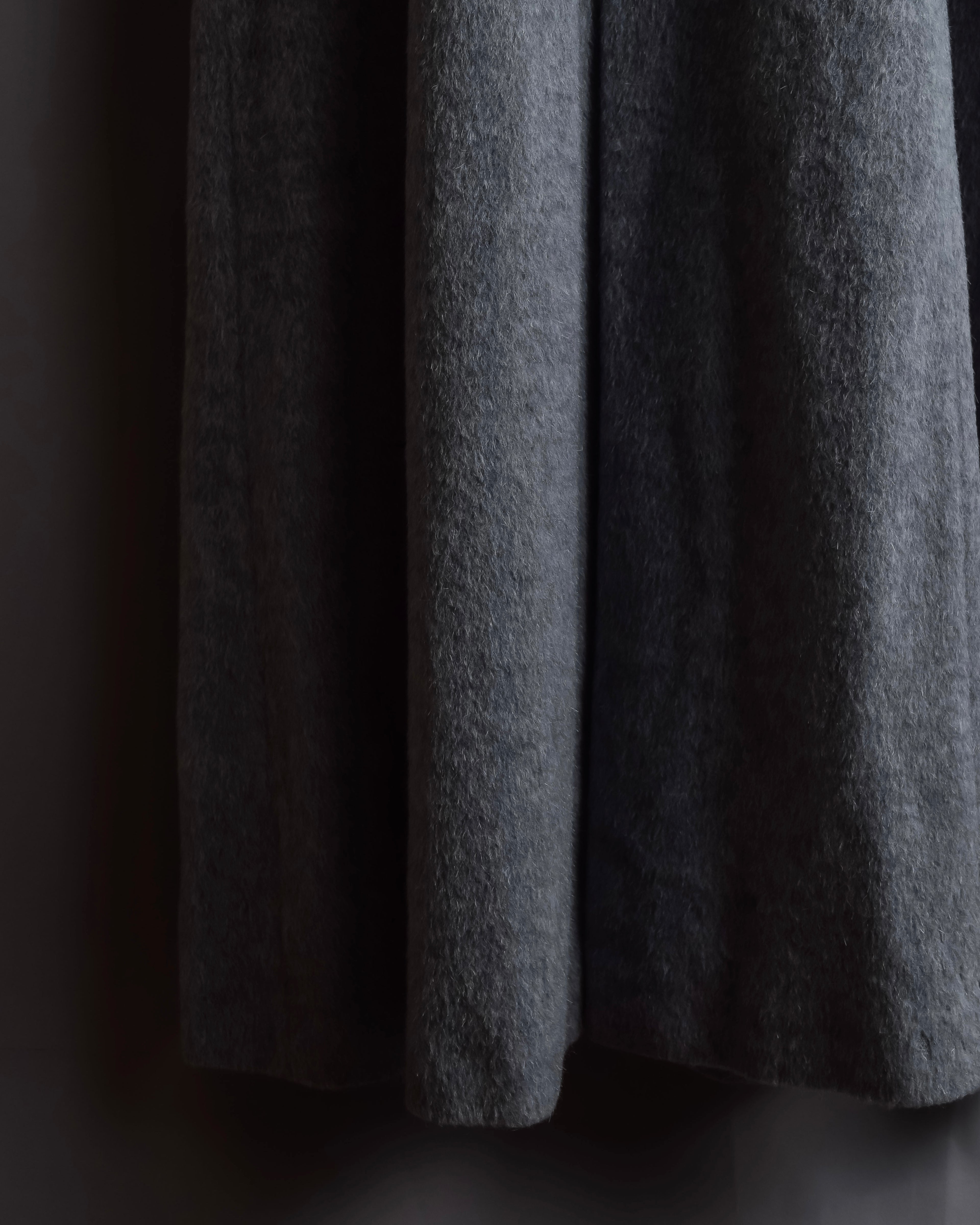 "BALENCIAGA" Alpaca blend maxi length shaped chester coat