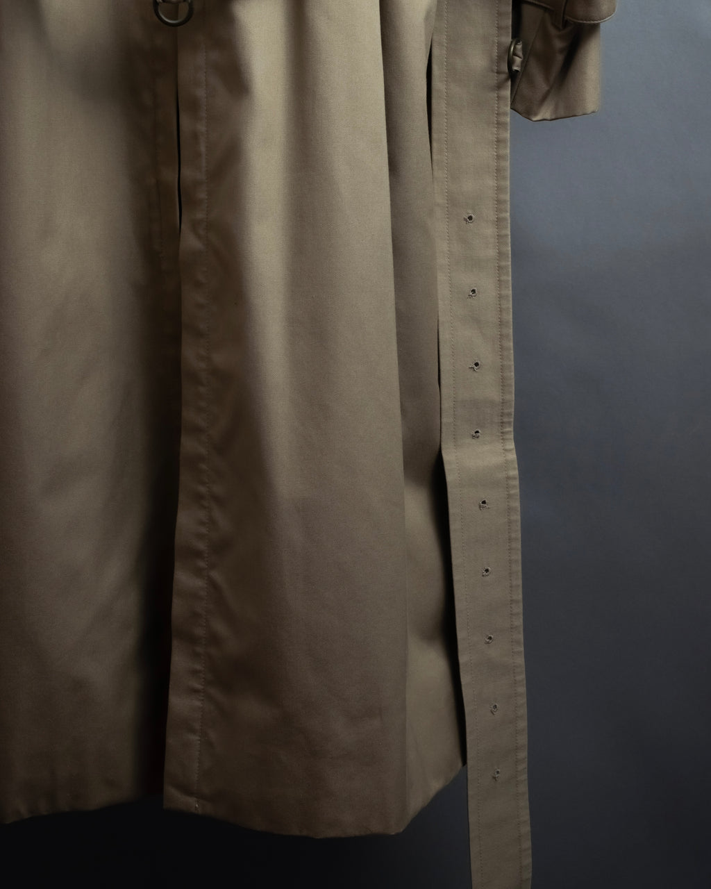 "BURBERRYS" Traditional detail double-breasted stand color trench coat