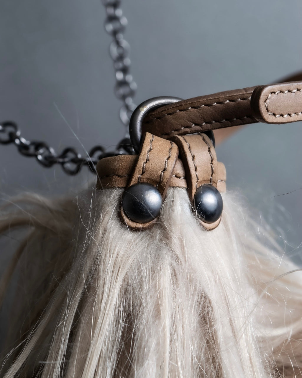 Vintage italy long fur bag